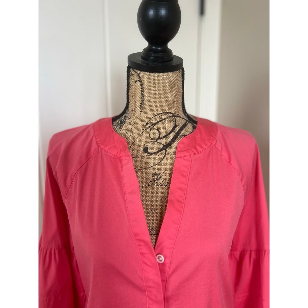 Chico’s Poplin Calypso Coral A Line Dress/Coverup Size 0 - Picture 5 of 9